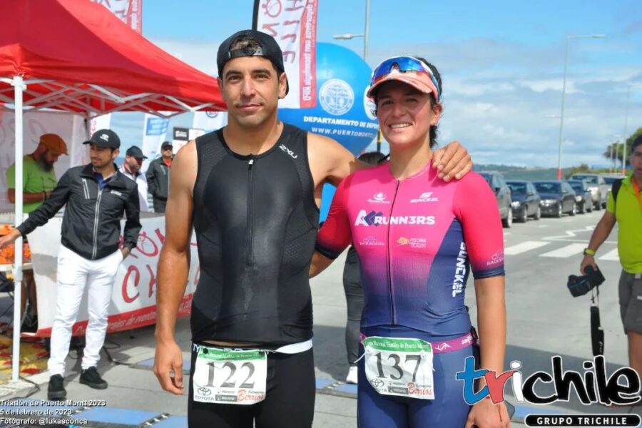 Camilo Nesbet y Gabriela Velásquez se quedan con la primera Copa Nacional Triatlón de Puerto Montt