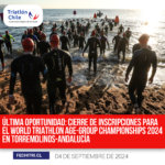 Cierre de Inscripciones para el World Triathlon Age-Group Championships 2024 en Torremolinos, España